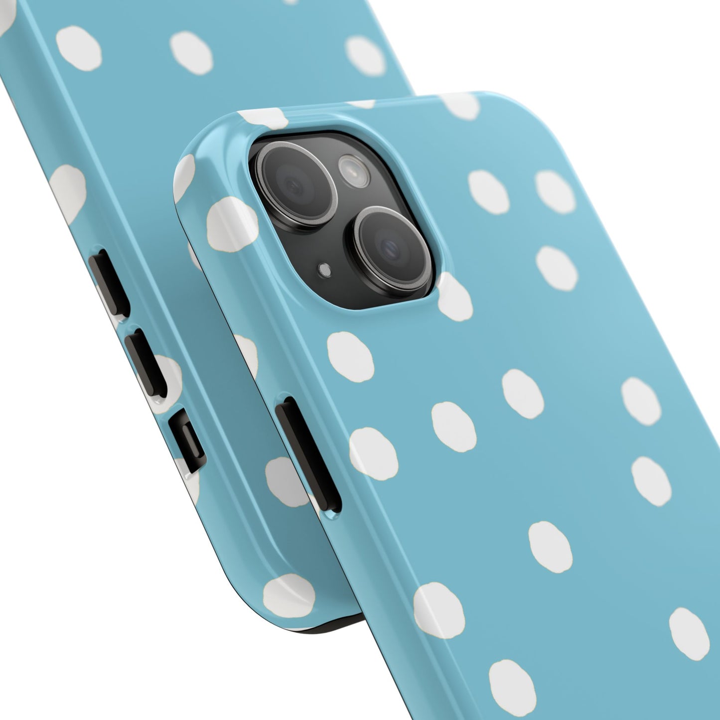 Jumbo Dots Turquoise / White Phone Case