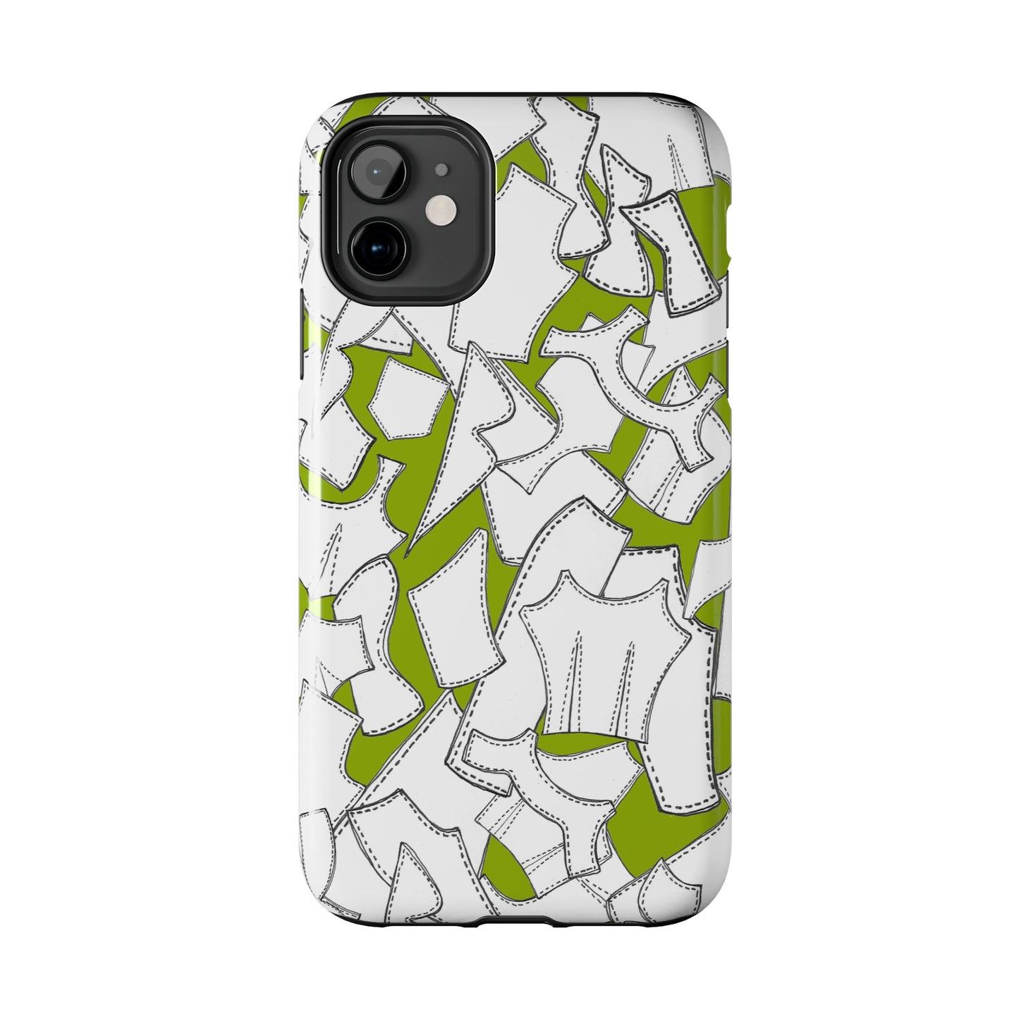 Pattern Pieces Chartreuse Phone Case