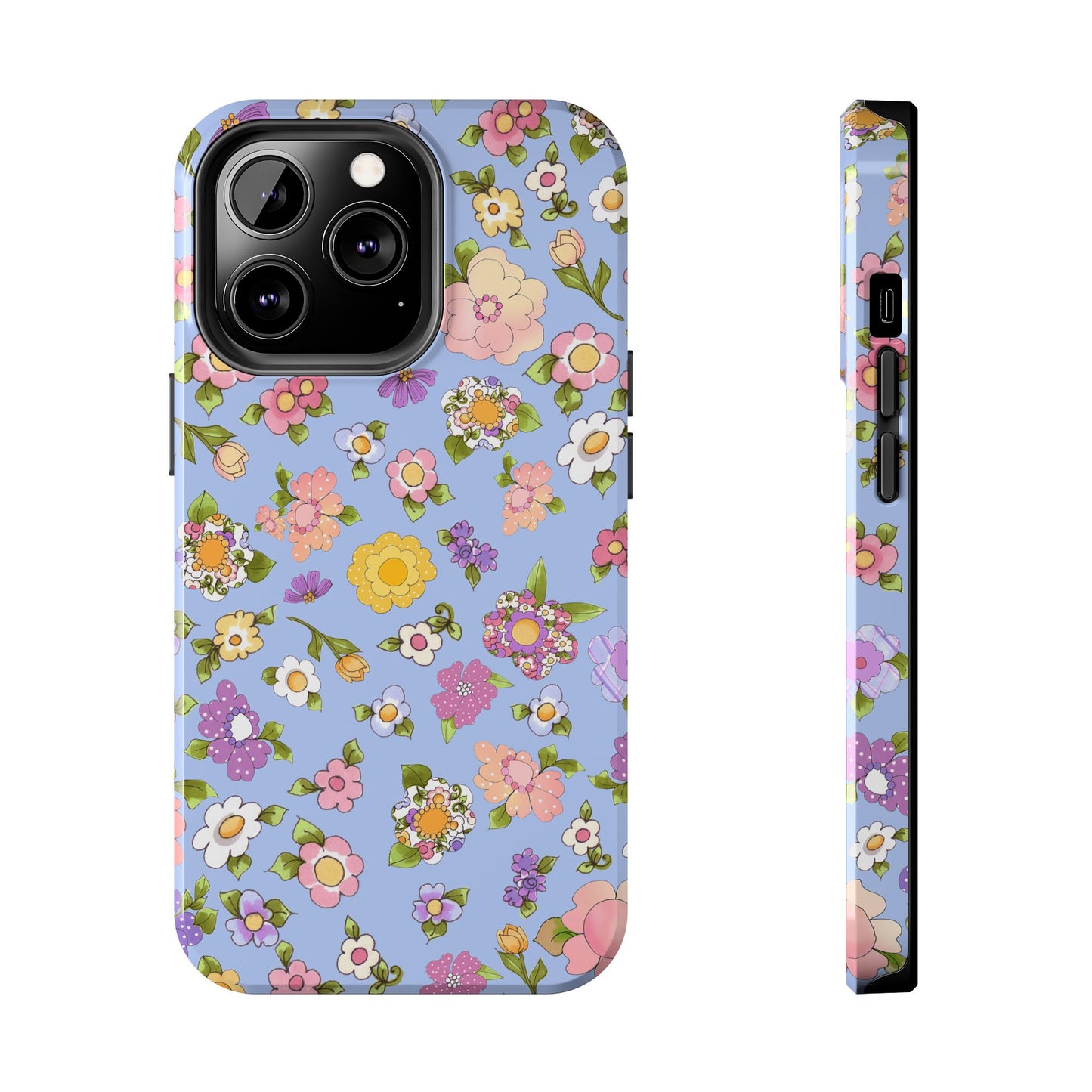 Flowery Blue Phone Case