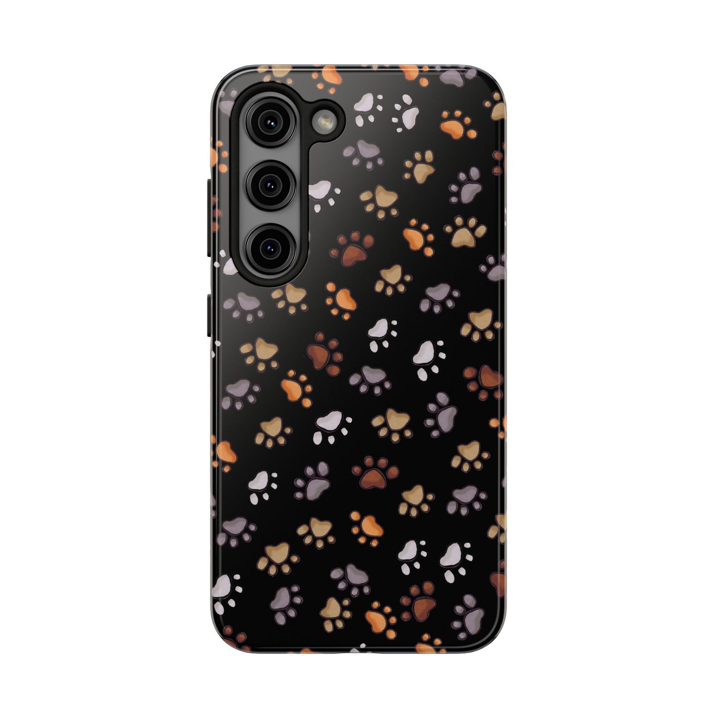 Puppy Paws Black Phone Case