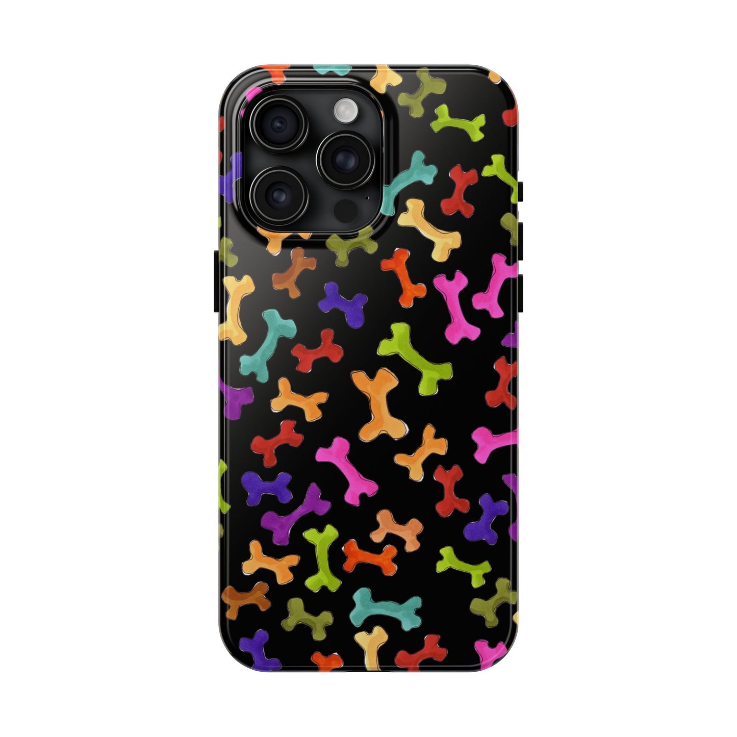 Happy Bones Black Phone Case