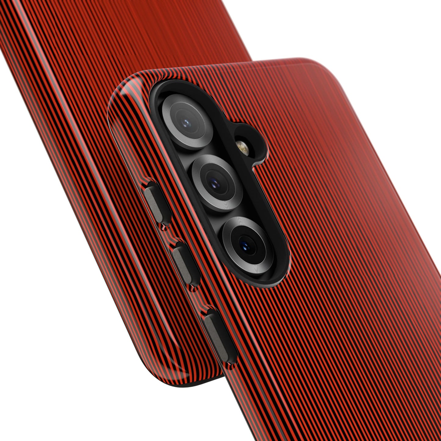 Pin Stripe Red / Black Phone Case
