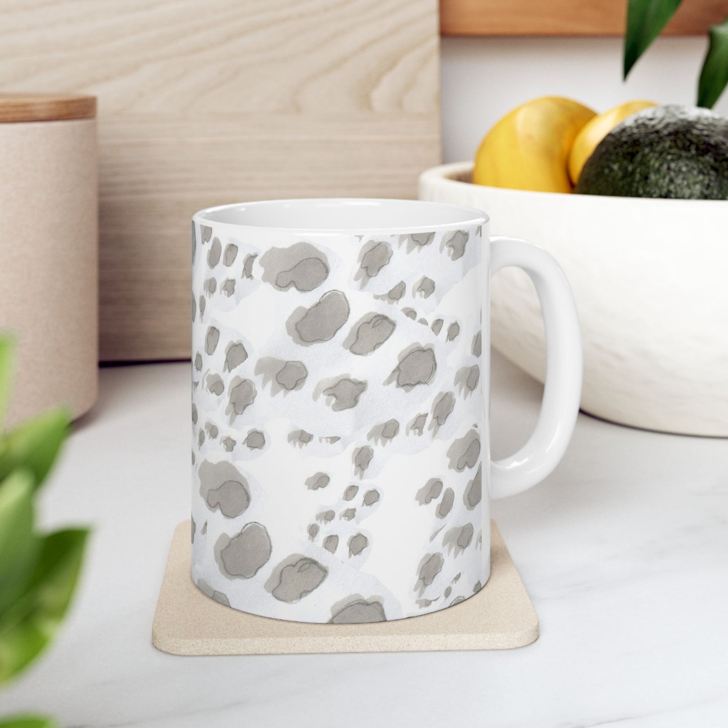 Kitty Dots White Cup