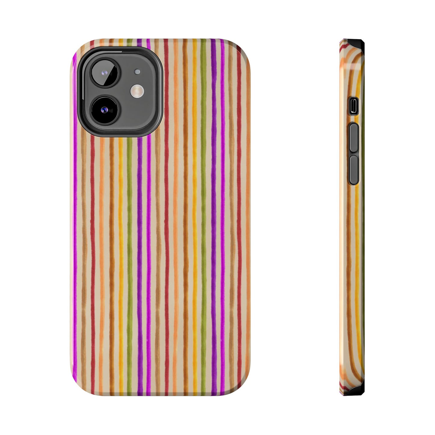 Spice Stripe Muslin Phone Case