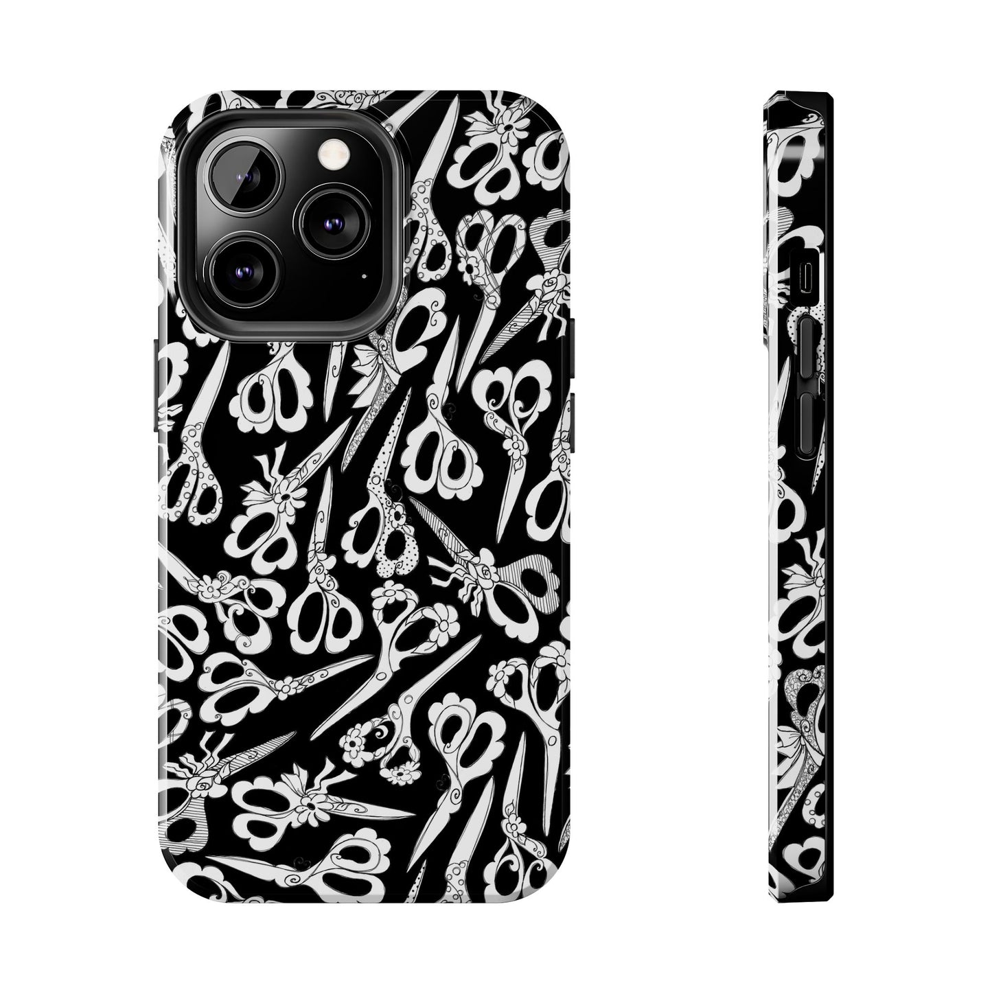 Scissor Blizzard Black Phone Case