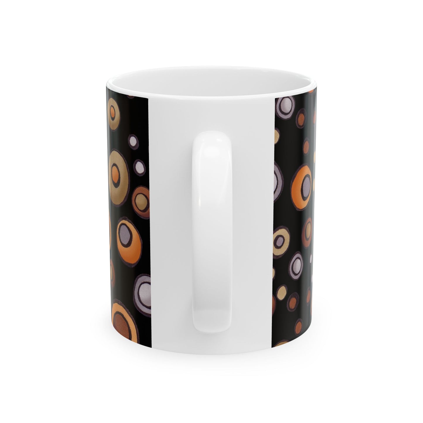 Doggie Dots Black Cup