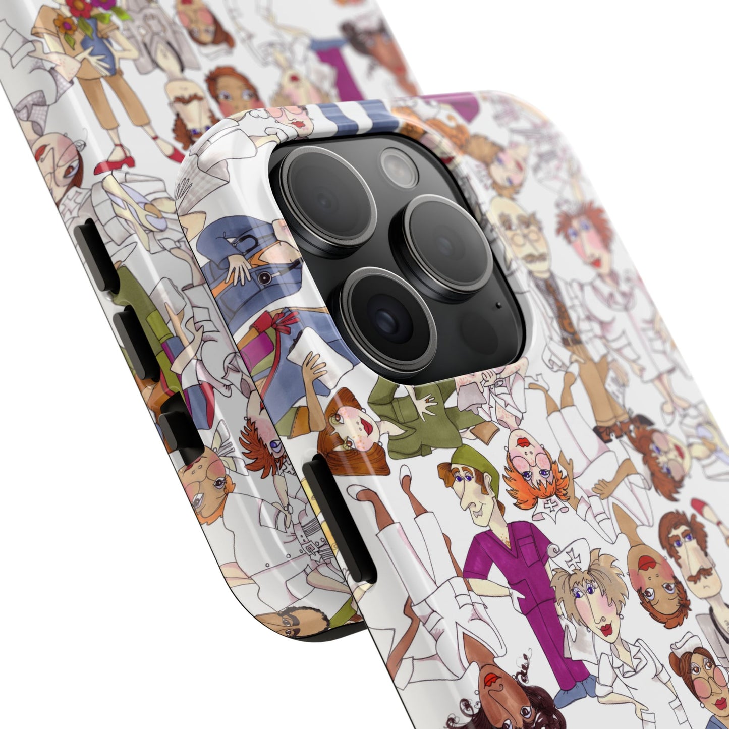 Diverse Nurse White Phone Case