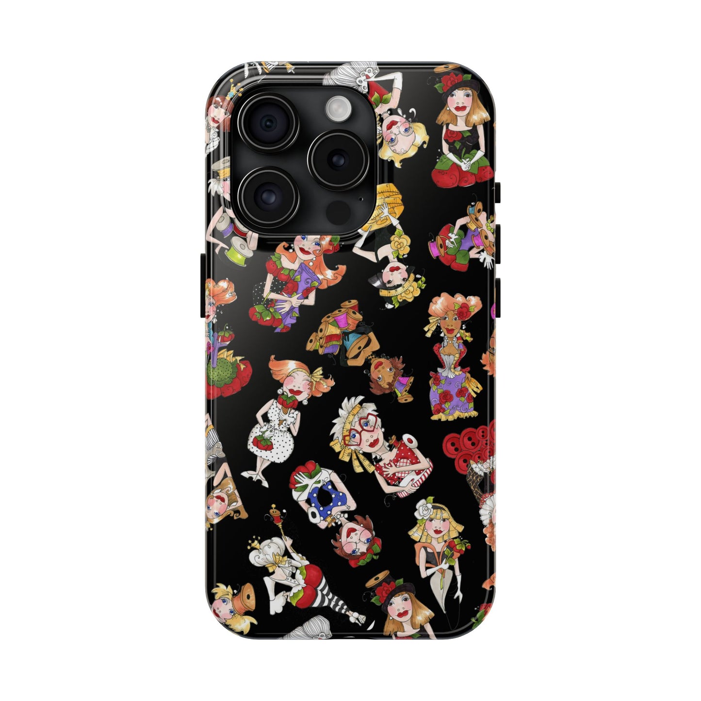 Curious Toss Black Phone Case