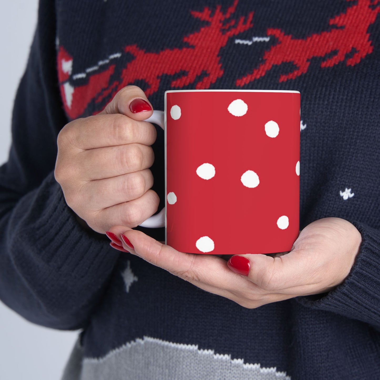Dinky Dots Red / White Cup