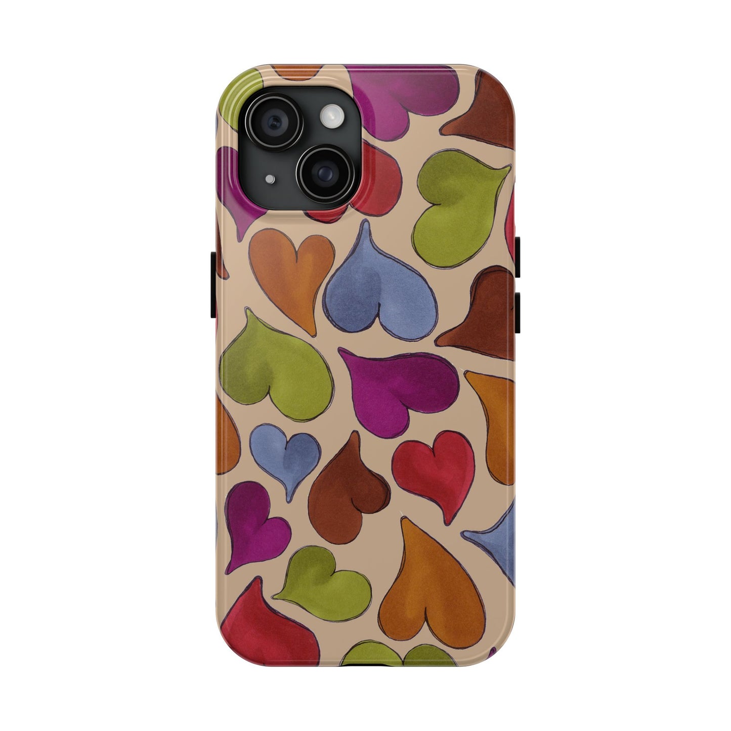 Big Hearted Khaki Phone Case