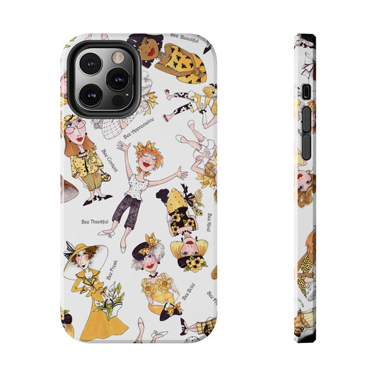 Bee Tossed White Phone Case