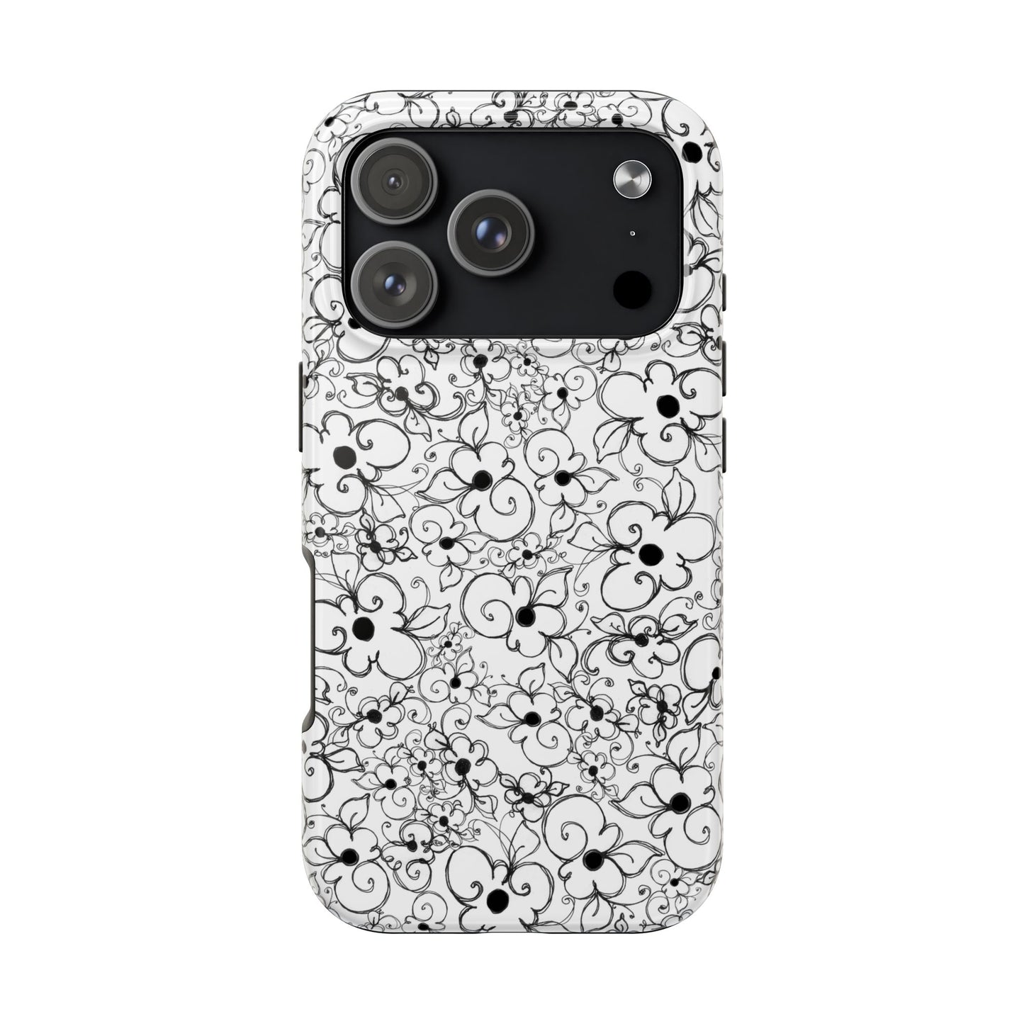 Dog Daisies White Phone Case