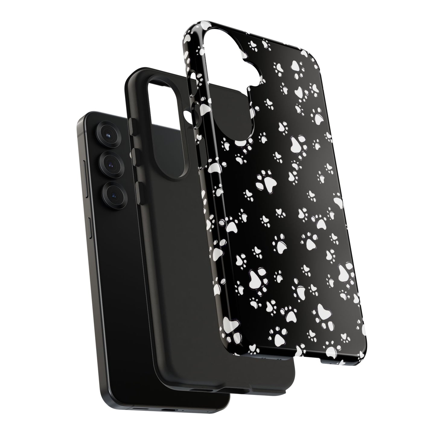 Paw Flakes Black Phone Case
