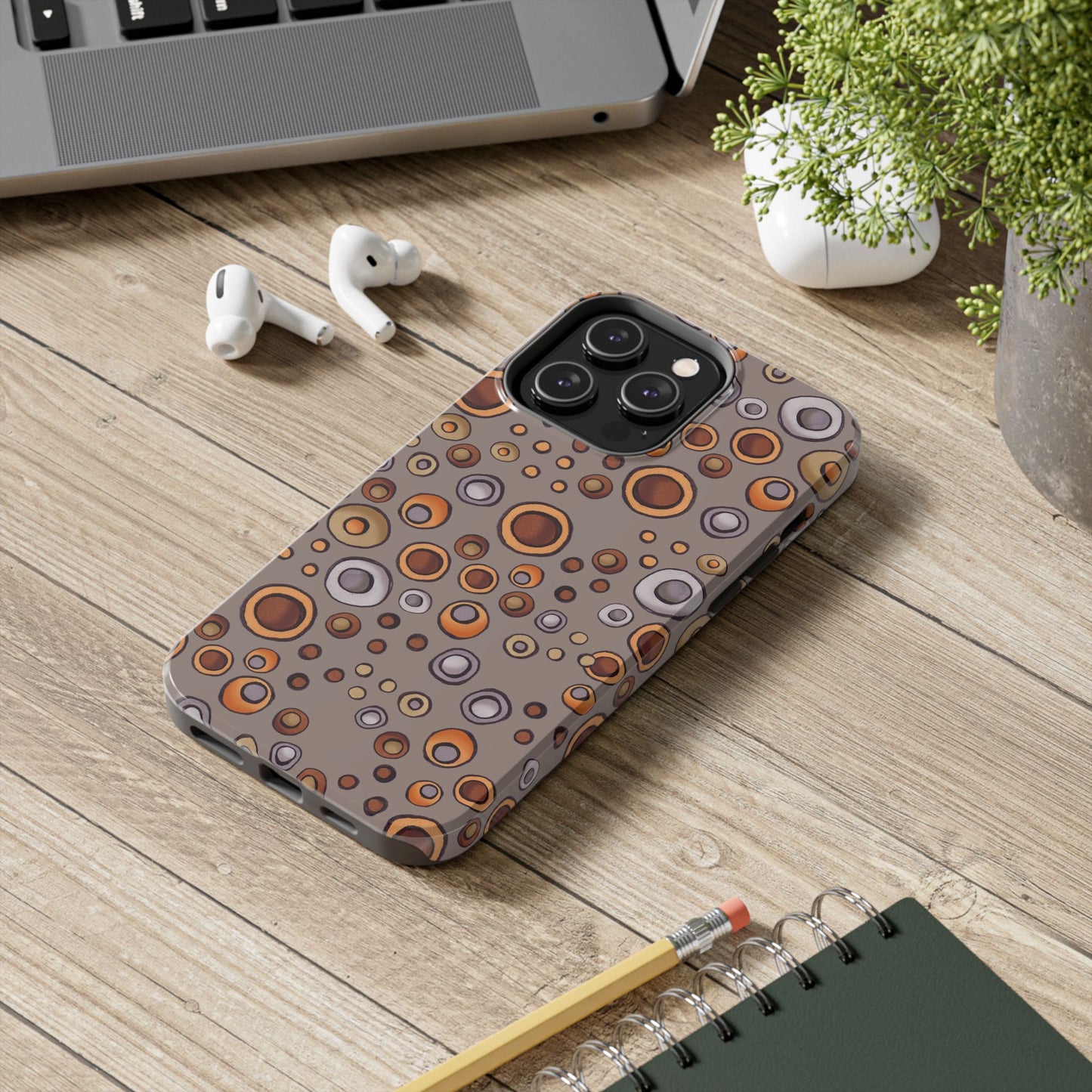 Doggy Dots Gray Phone Case