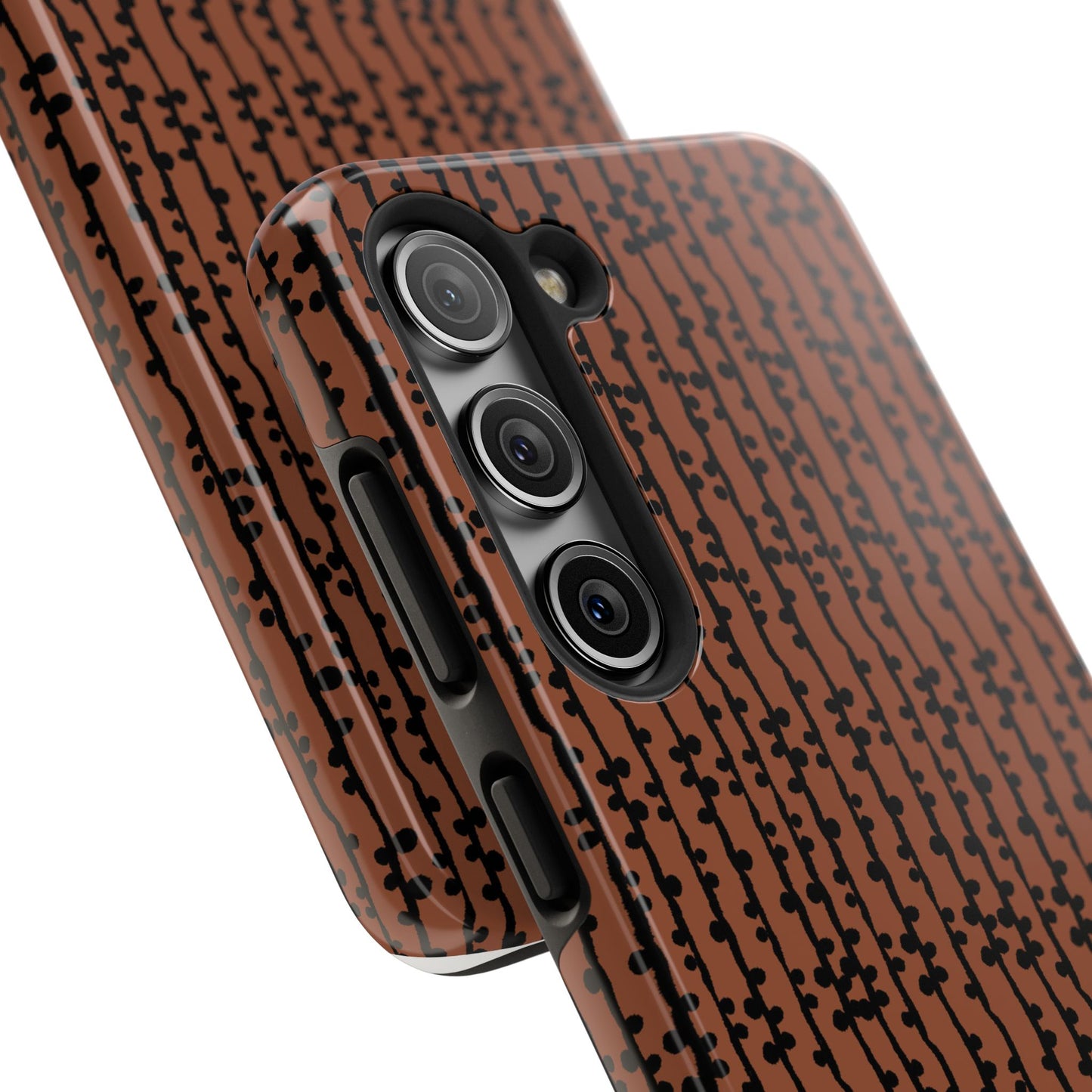 Loopy Stripe Brown Phone Case