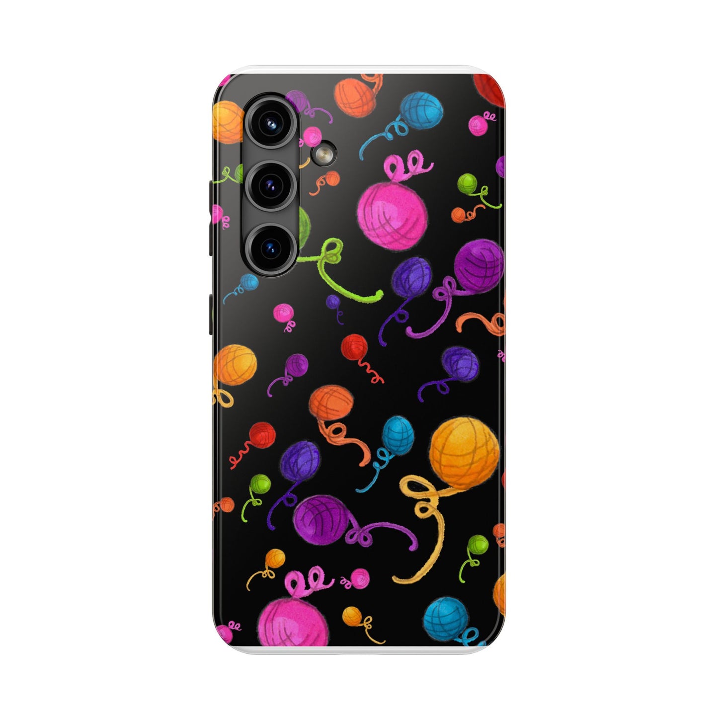 Yarniverse Black Phone Case