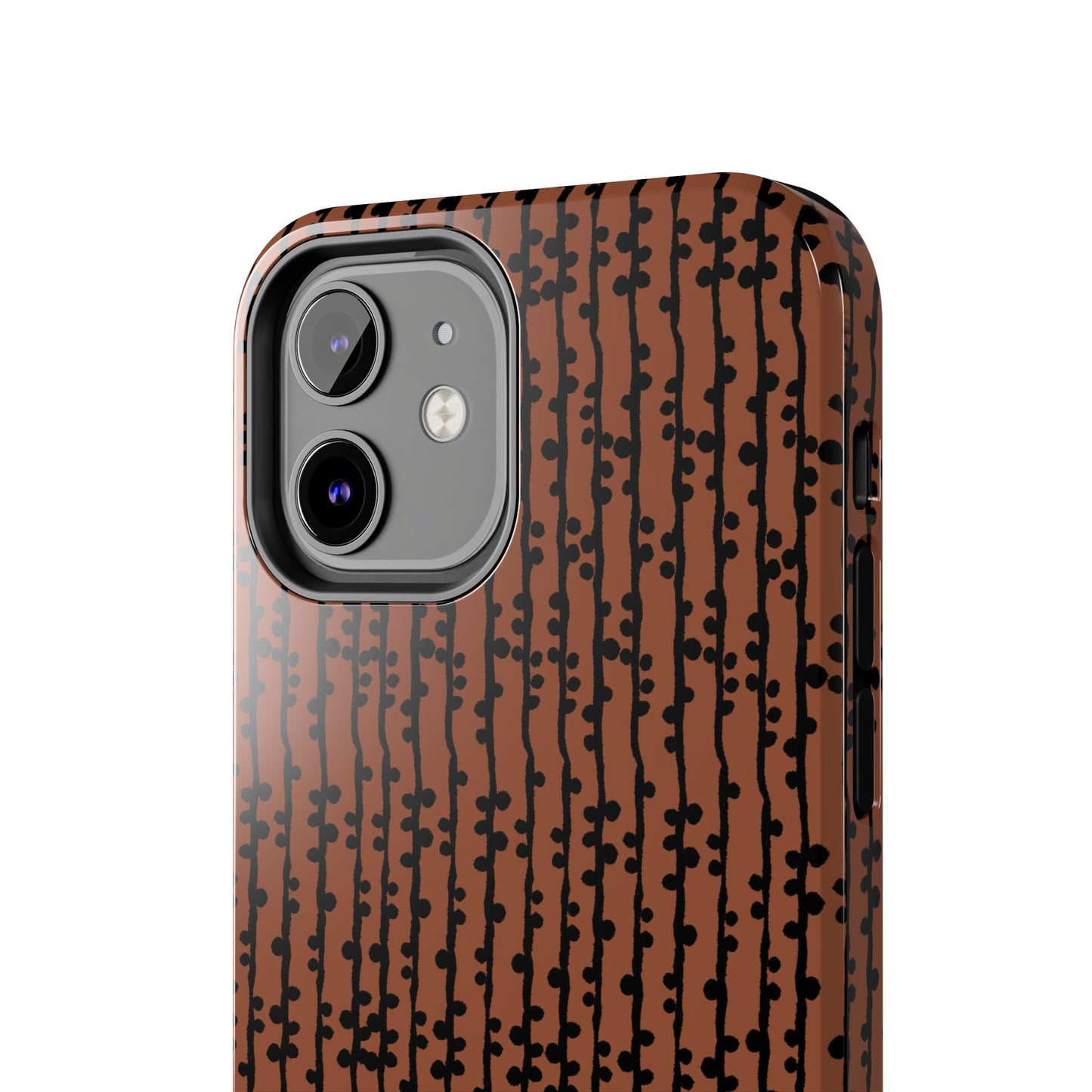 Loopy Stripe Brown Phone Case