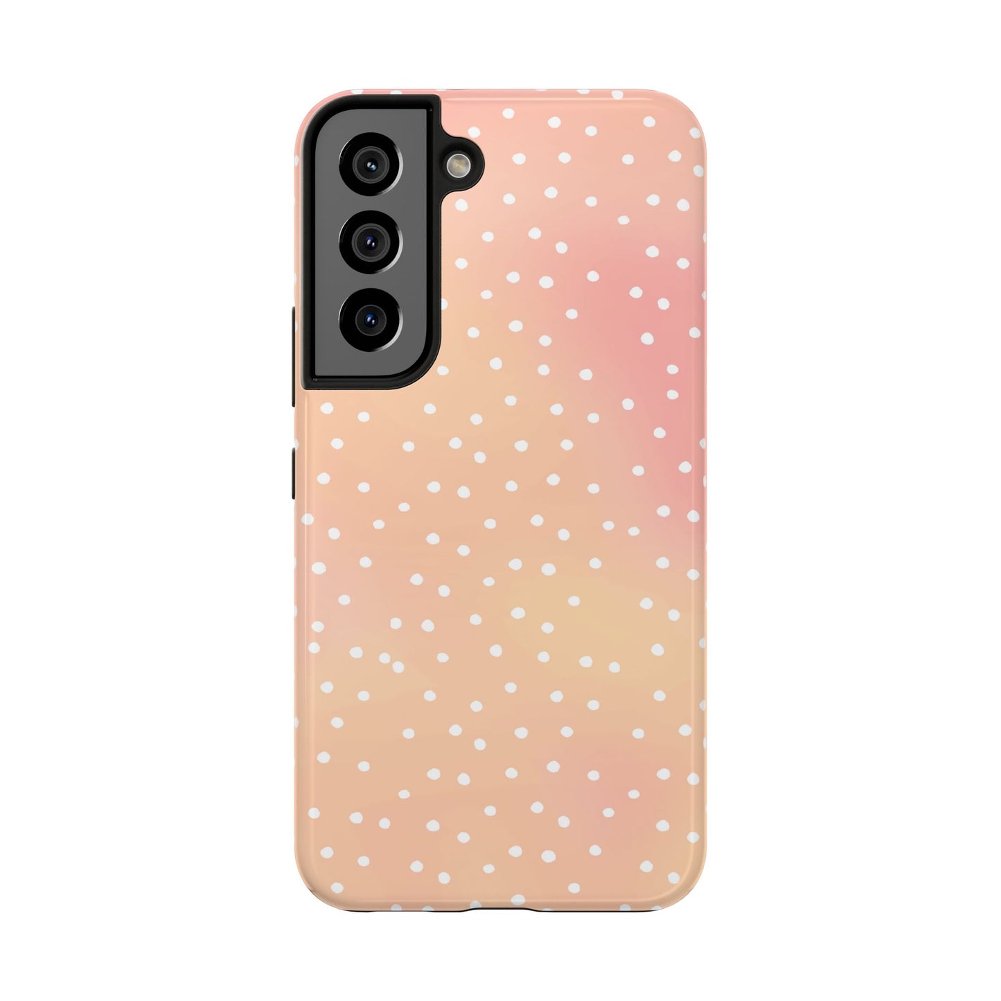 Dinky Dots Peach / White Phone Case