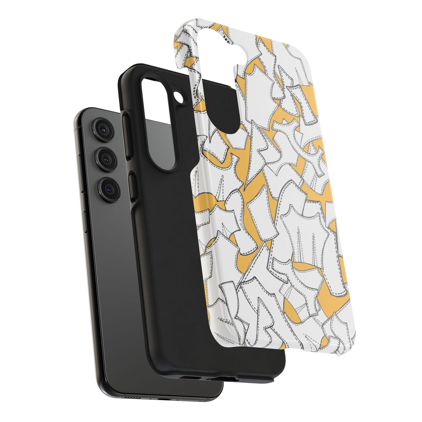 Pattern Pieces Yellow Phone Case