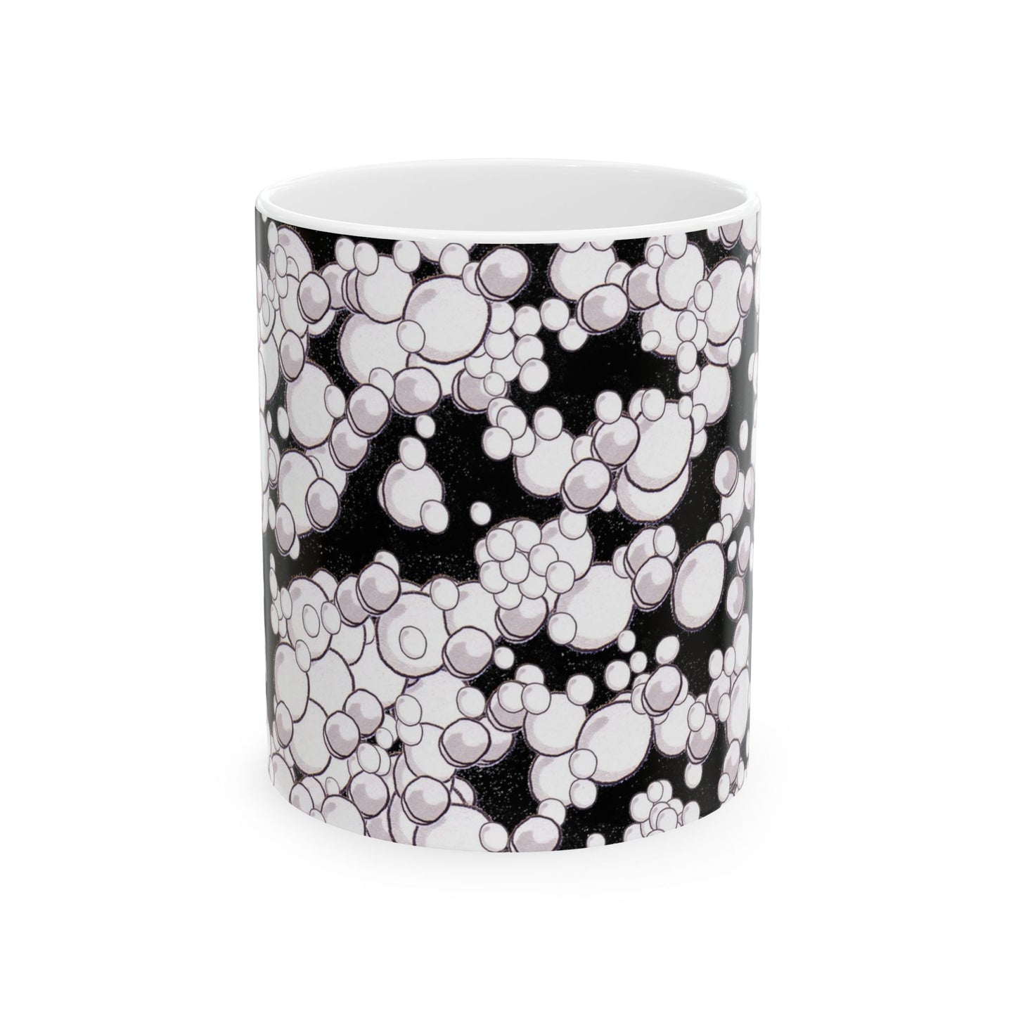 Bubble Dots Black Cup