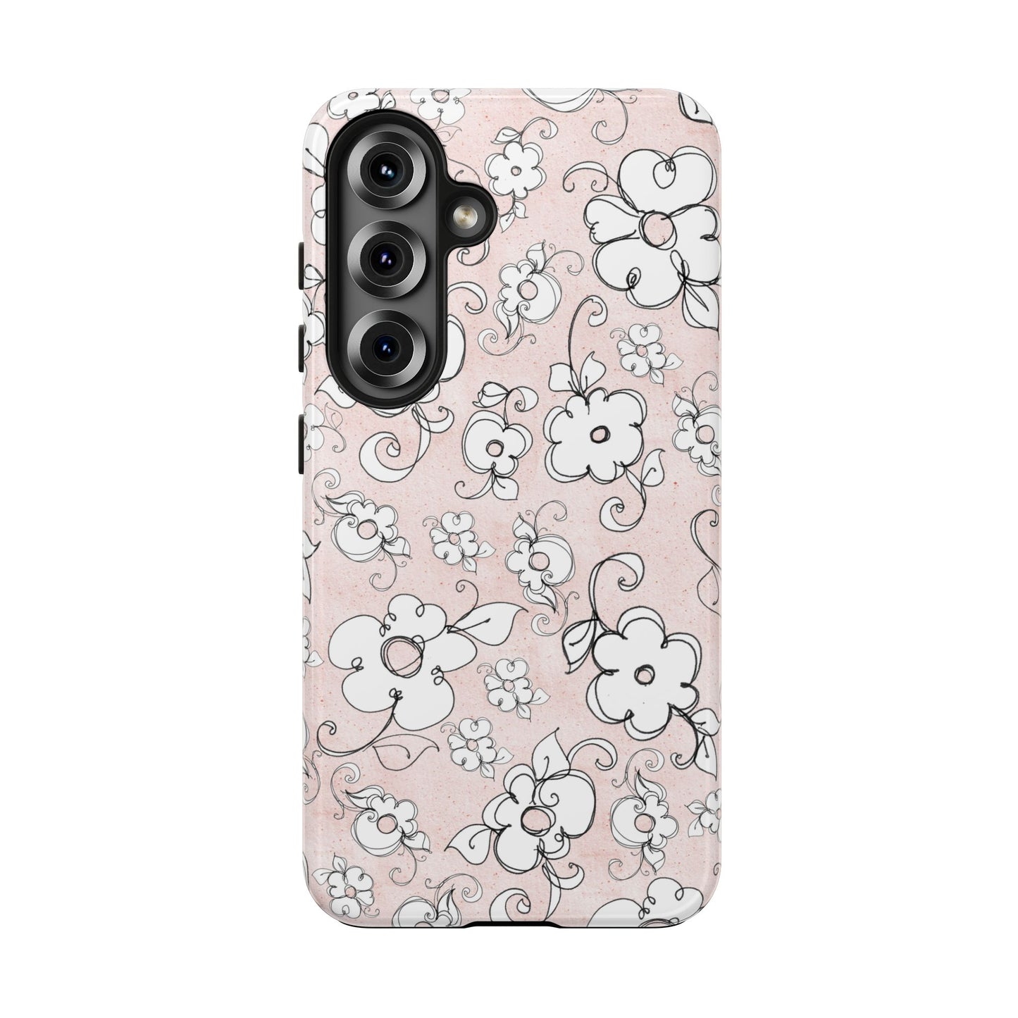 Lady Flowers Paris Pink Phone Case