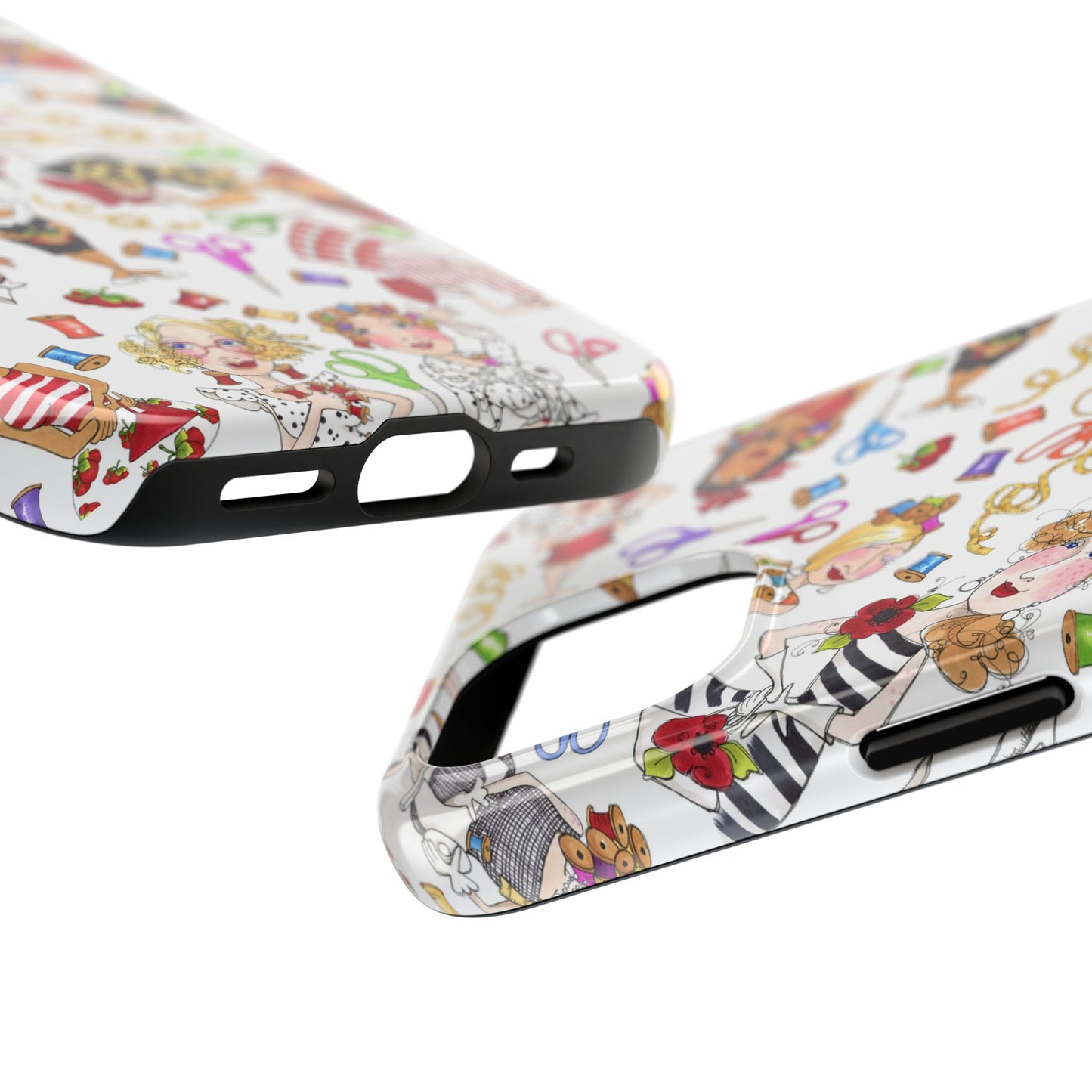 Sew Tossed White Phone Case