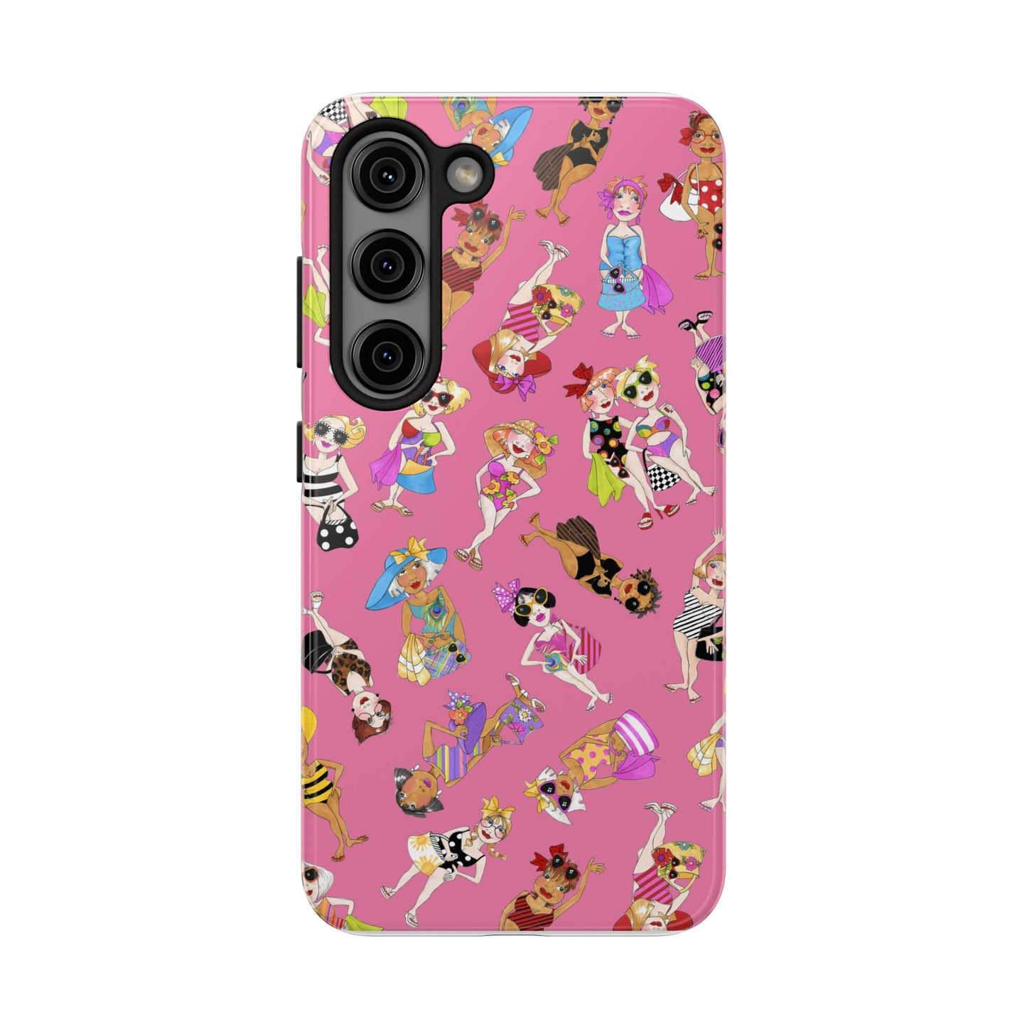 Tossed Beauties Pink Phone Case