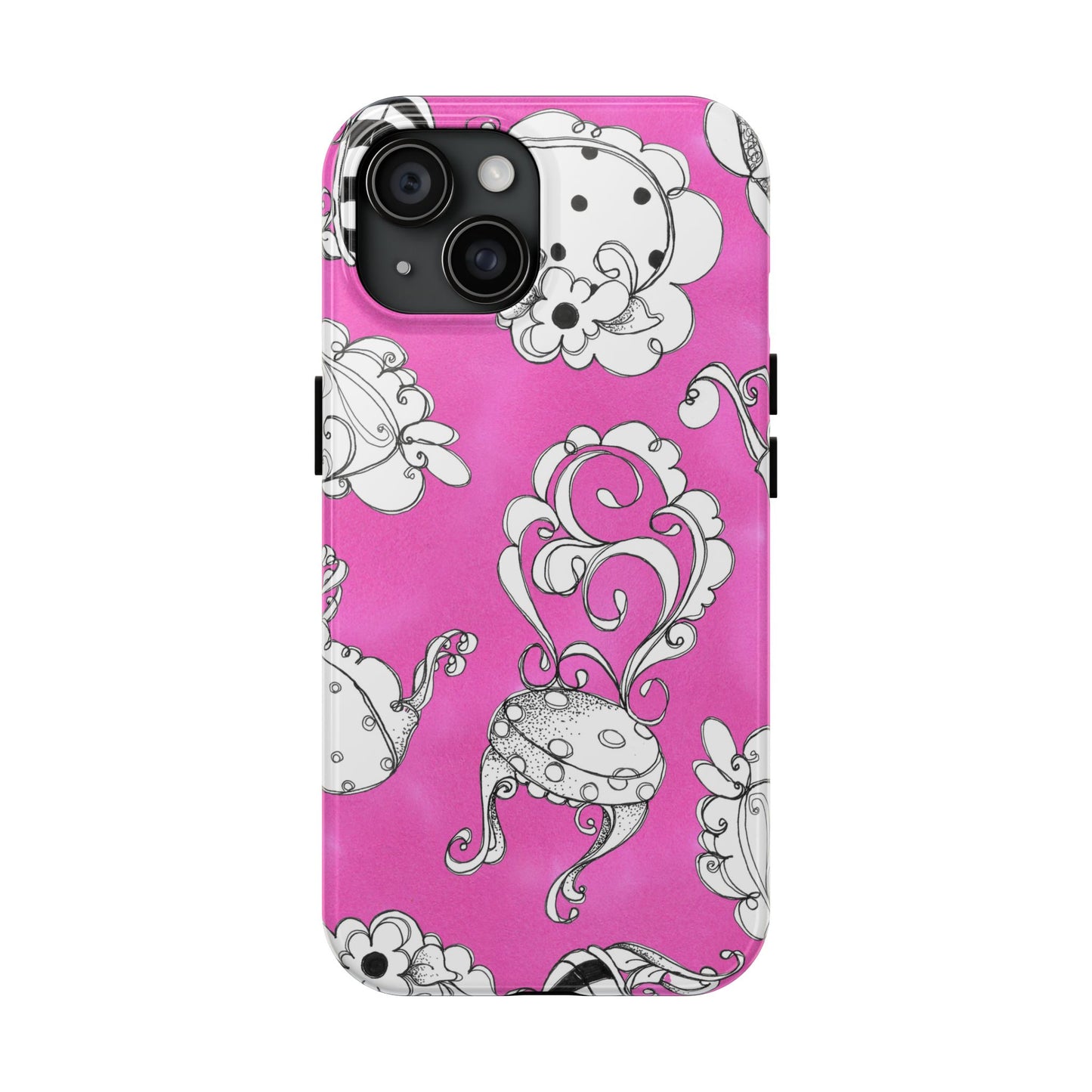 Bistro Chairs Pink Phone Case