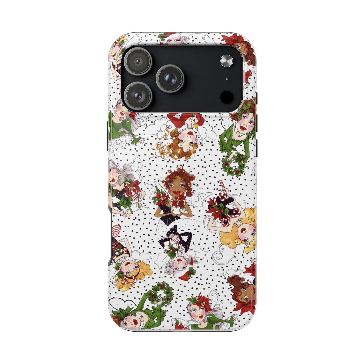 Fairy Toss White / Black Phone Case