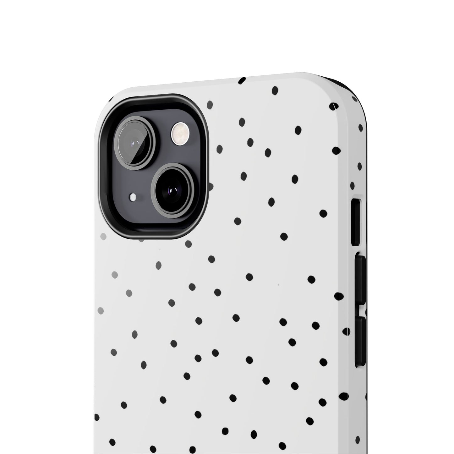 Space Dots White / Black Phone Case