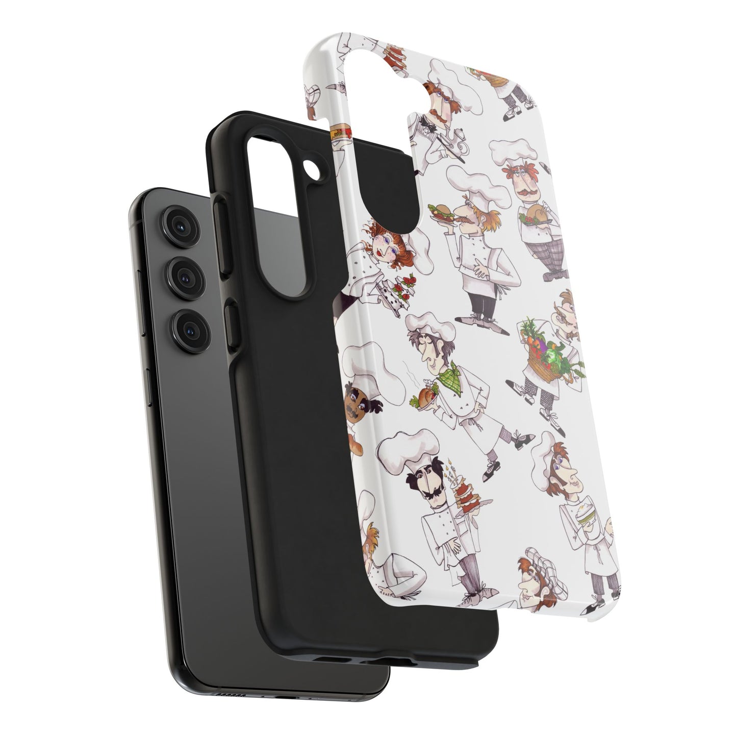 Tossed Chefs White Phone Case