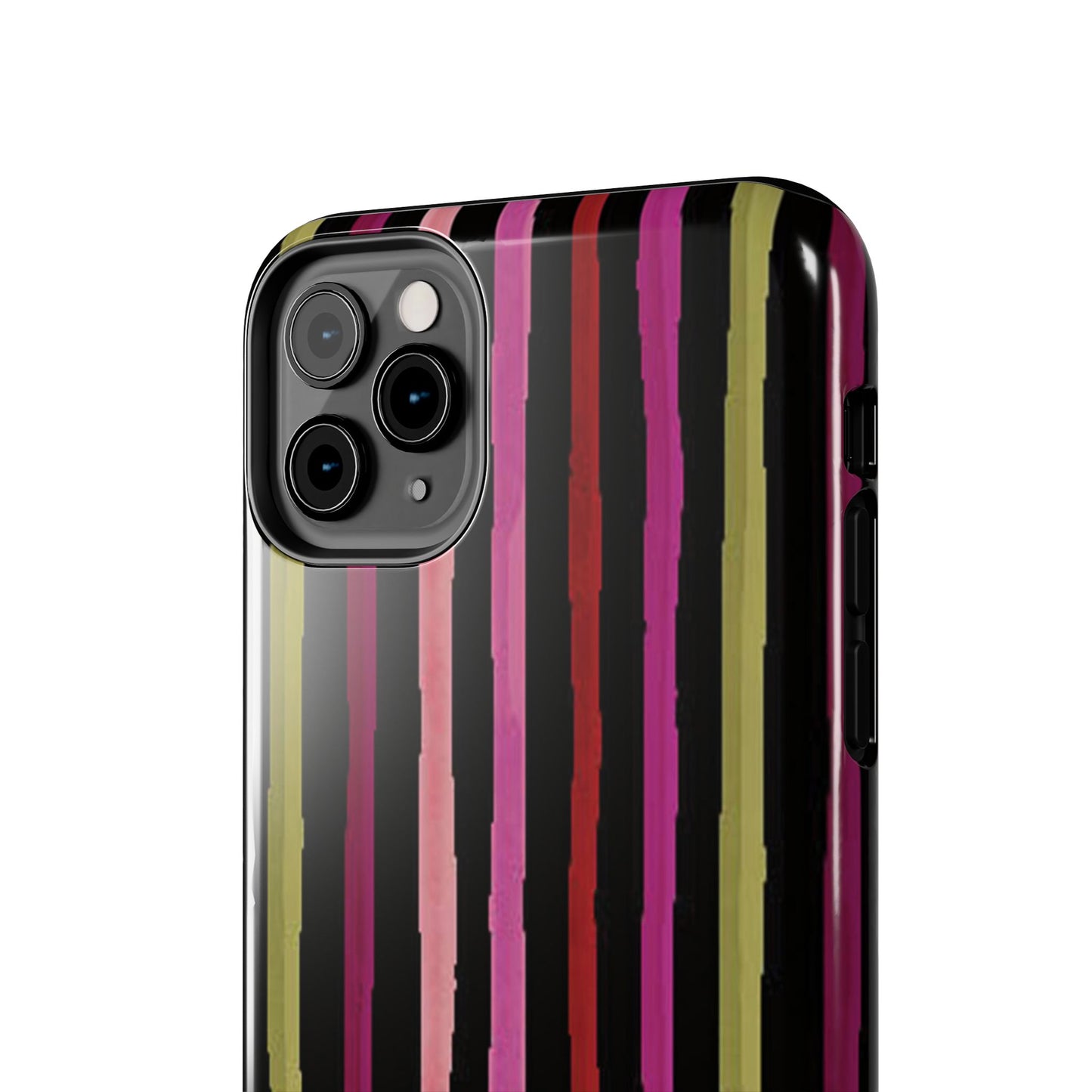 Garden Stripe Black Phone Case