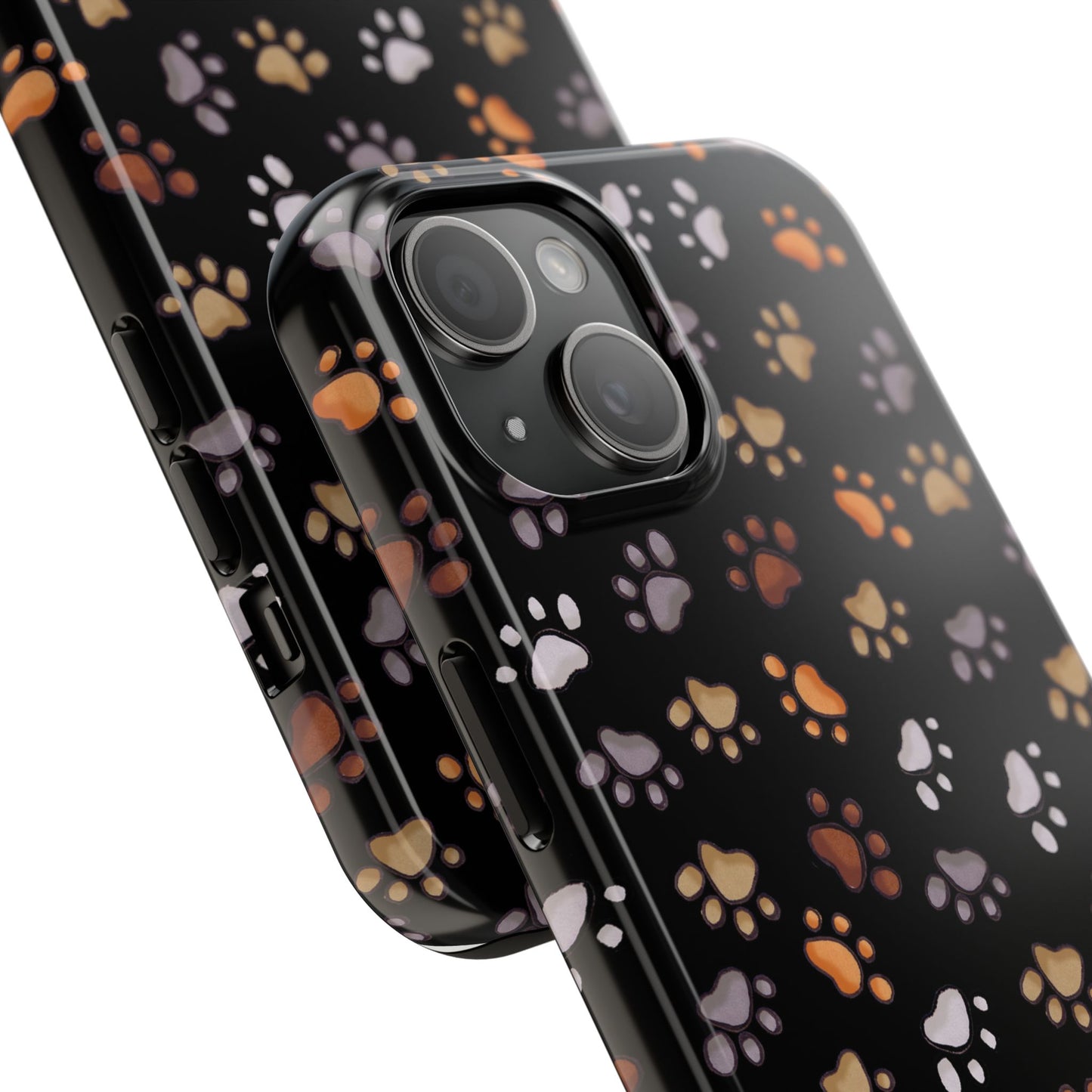Puppy Paws Black Phone Case