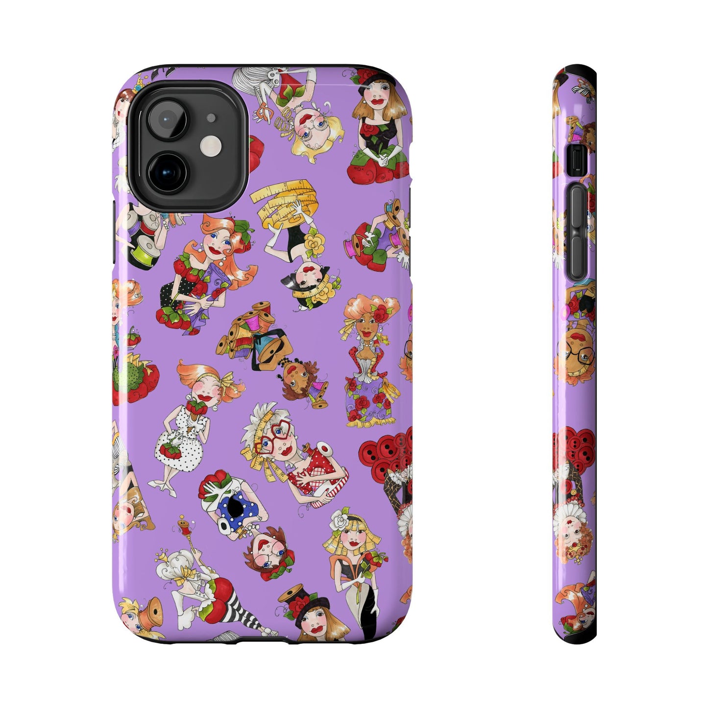 Curious Toss Purple Phone Case