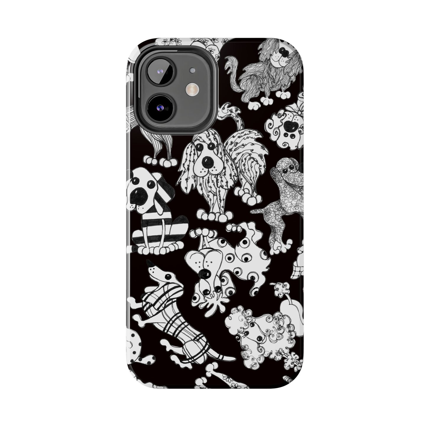 Dear Doggies Black Phone Case