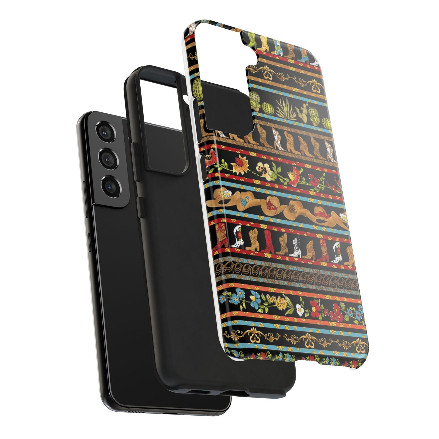 Whoa Borders Black Phone Case