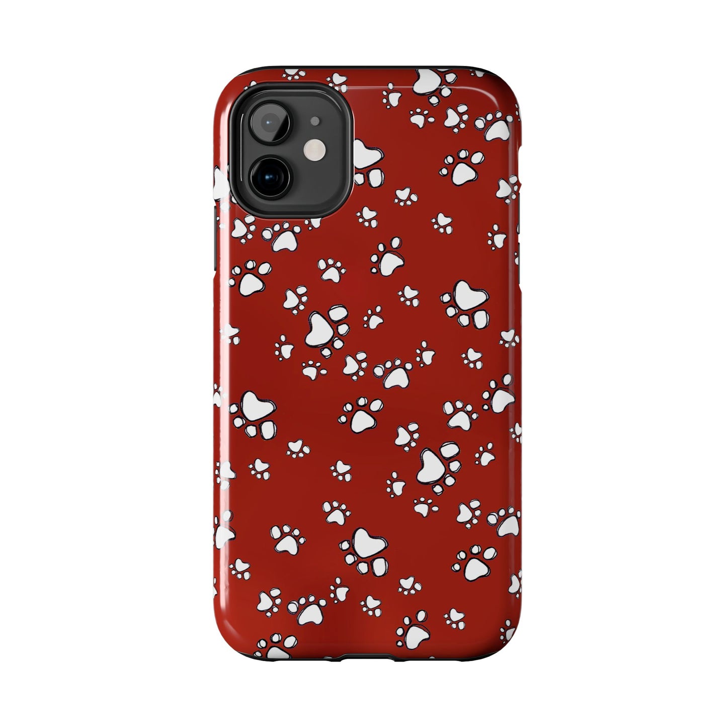 Paw Flakes Red Phone Case