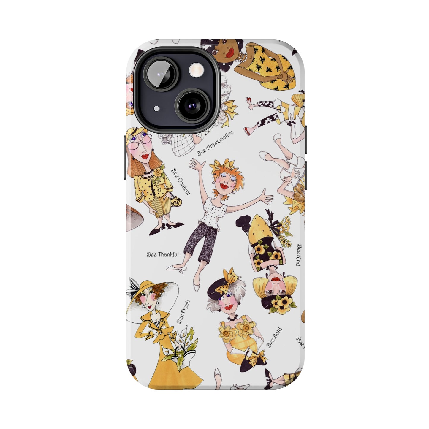 Bee Tossed White Phone Case