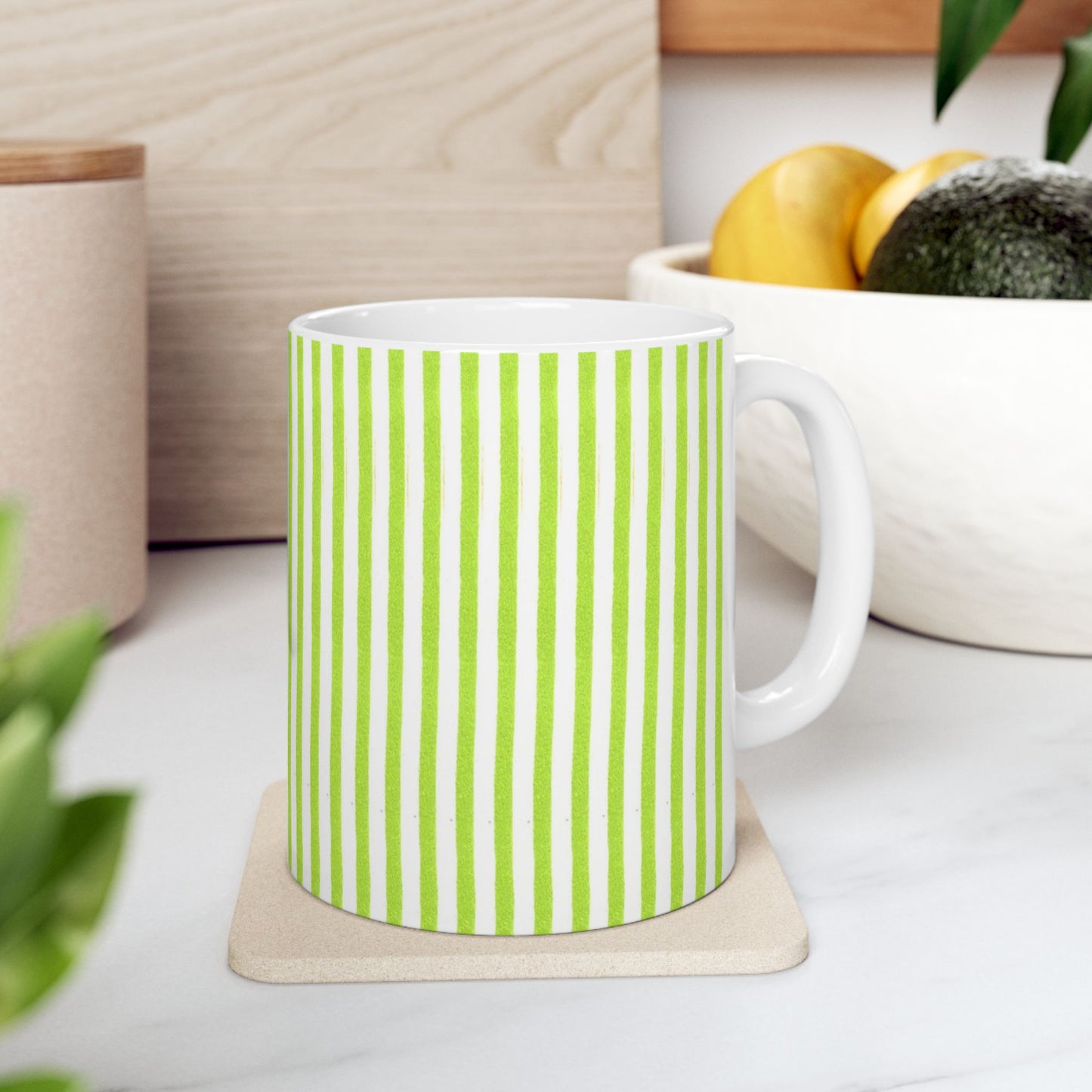 Stripe Lime Cup
