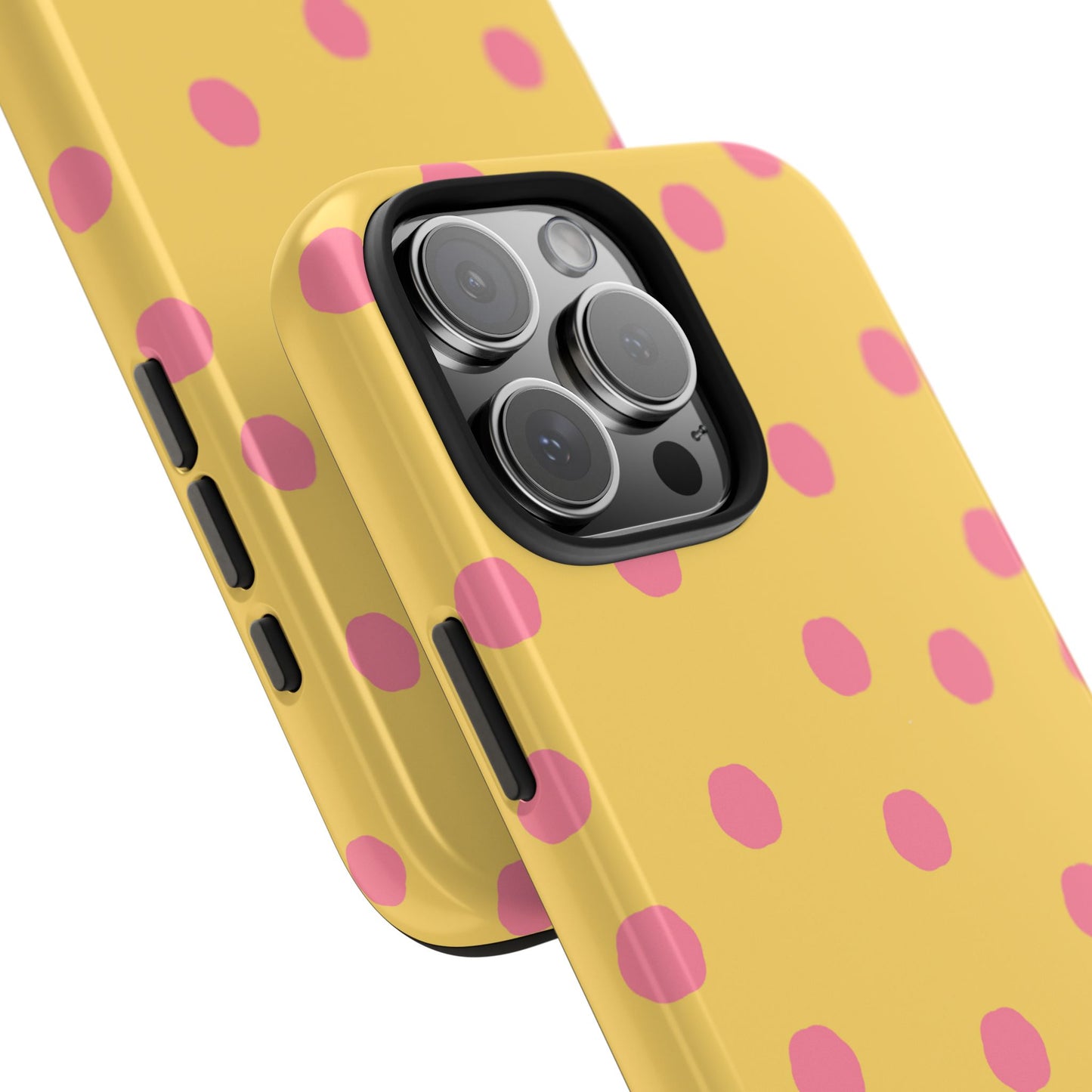 Jumbo Dots Yellow / Pink Phone Case
