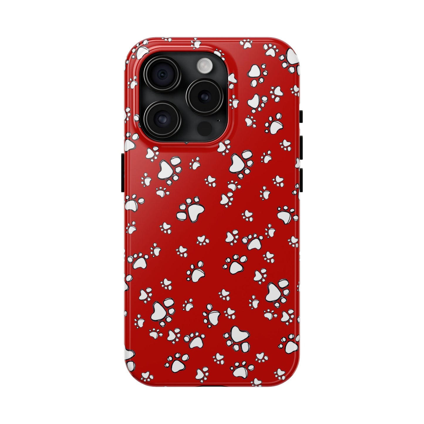 Paw Flakes Red Phone Case