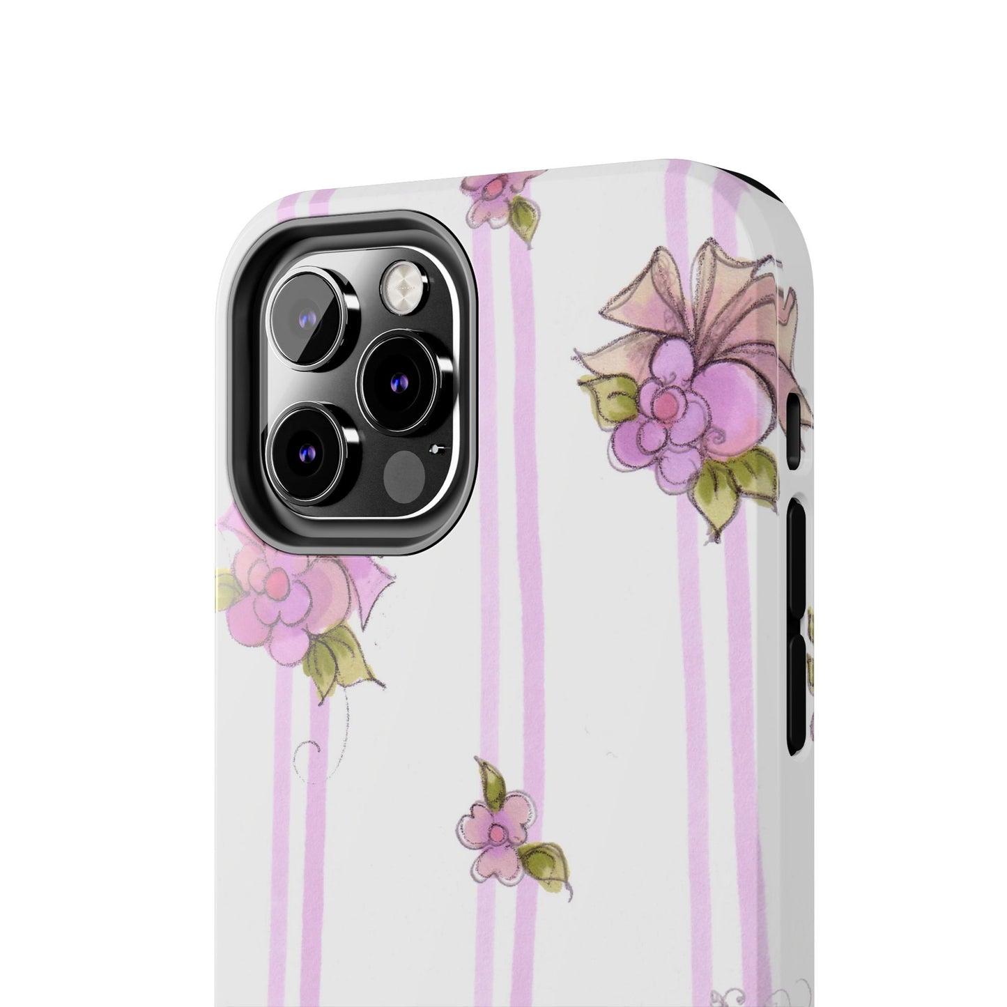 Flower Model Flower Stripe Phone Case