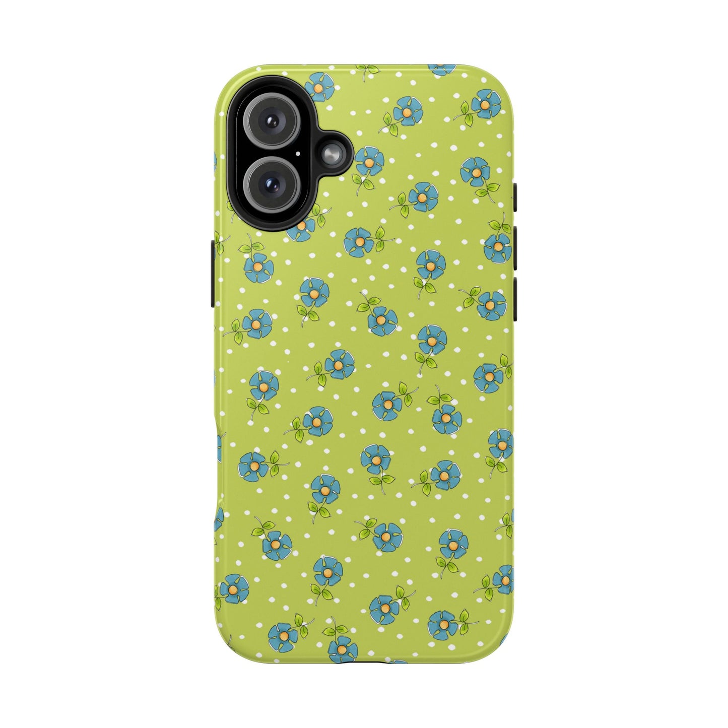 Daisy Dots Green Phone Case
