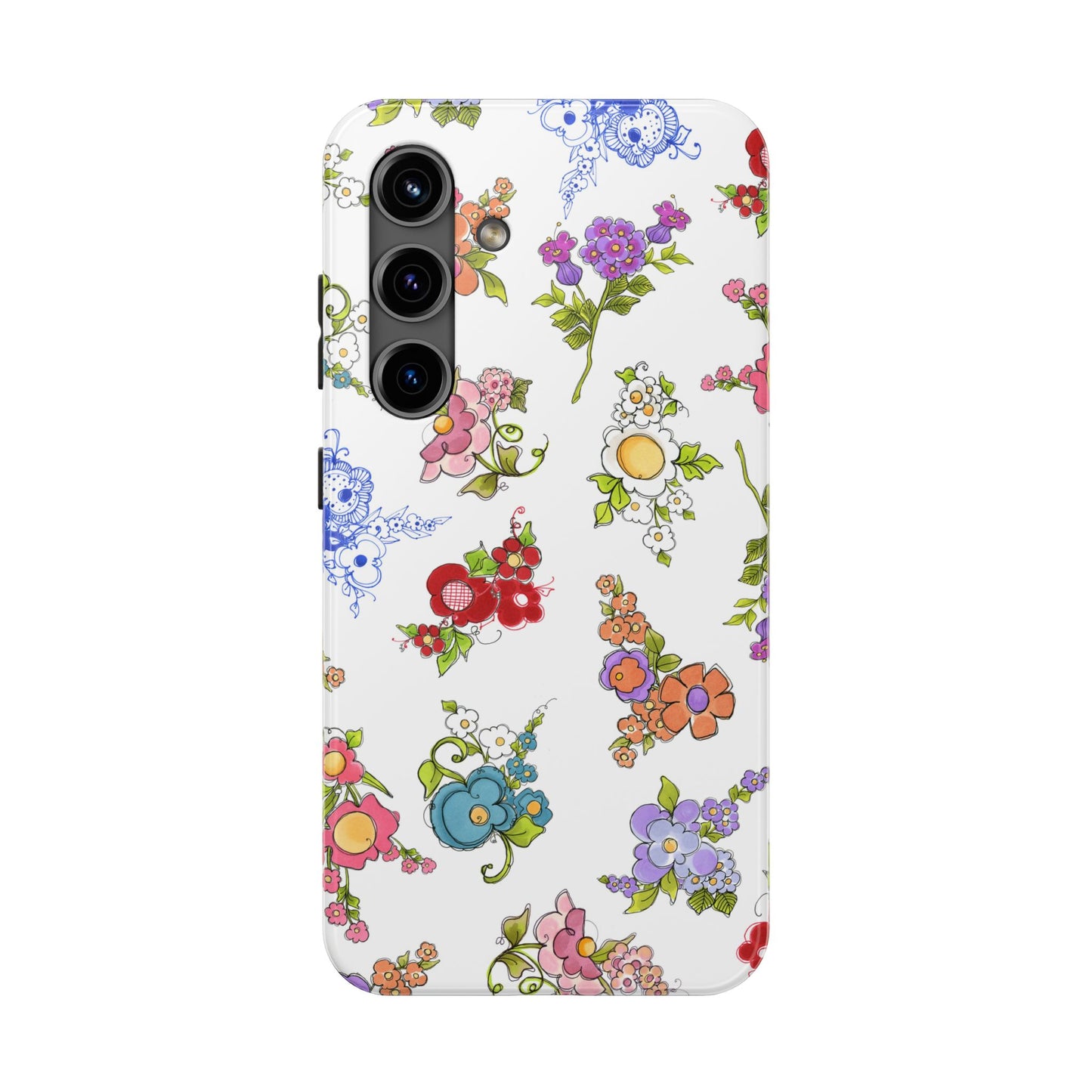 Mixed Bouquets White Phone Case