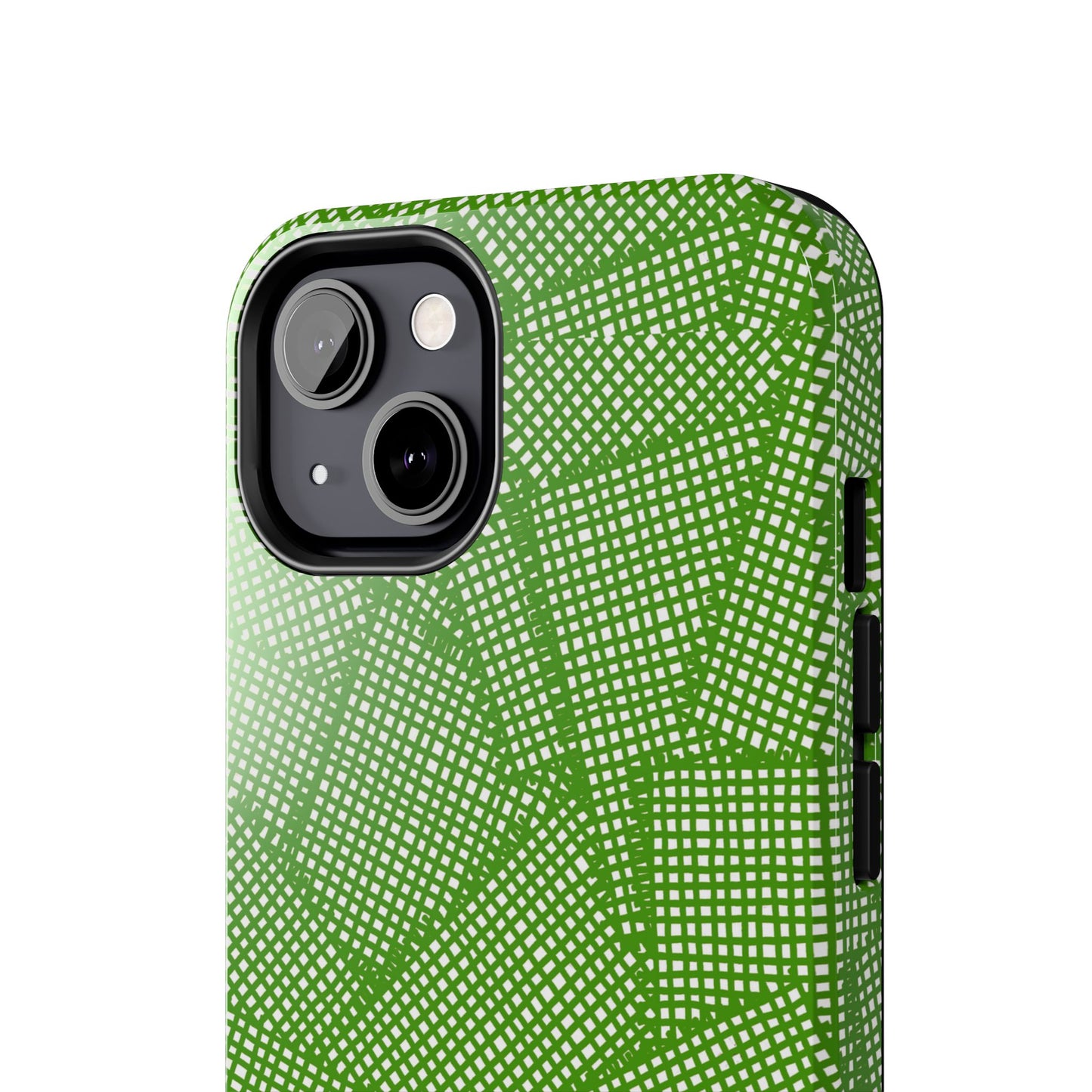 Check Patch Large Green Phone Case