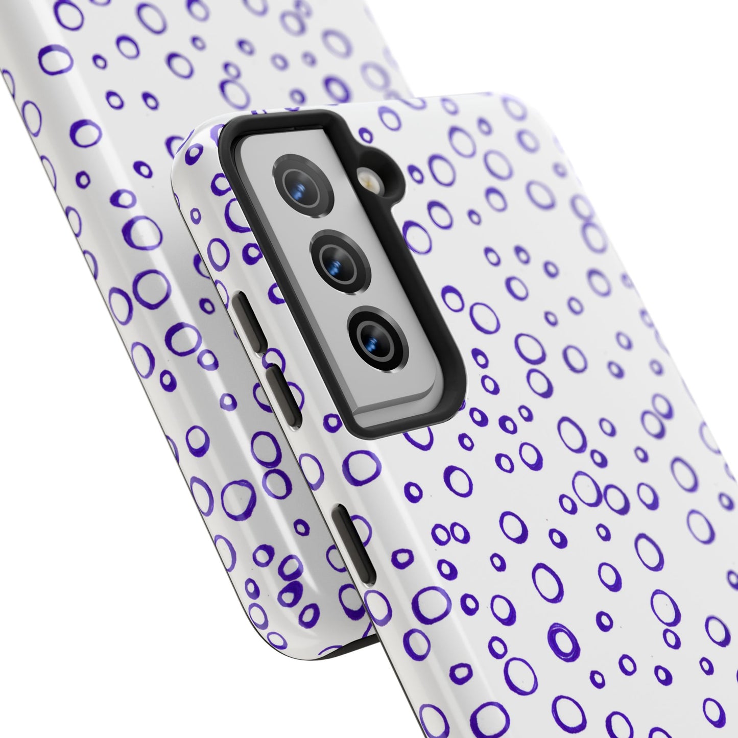 Blue See Through Dots Phone Case
