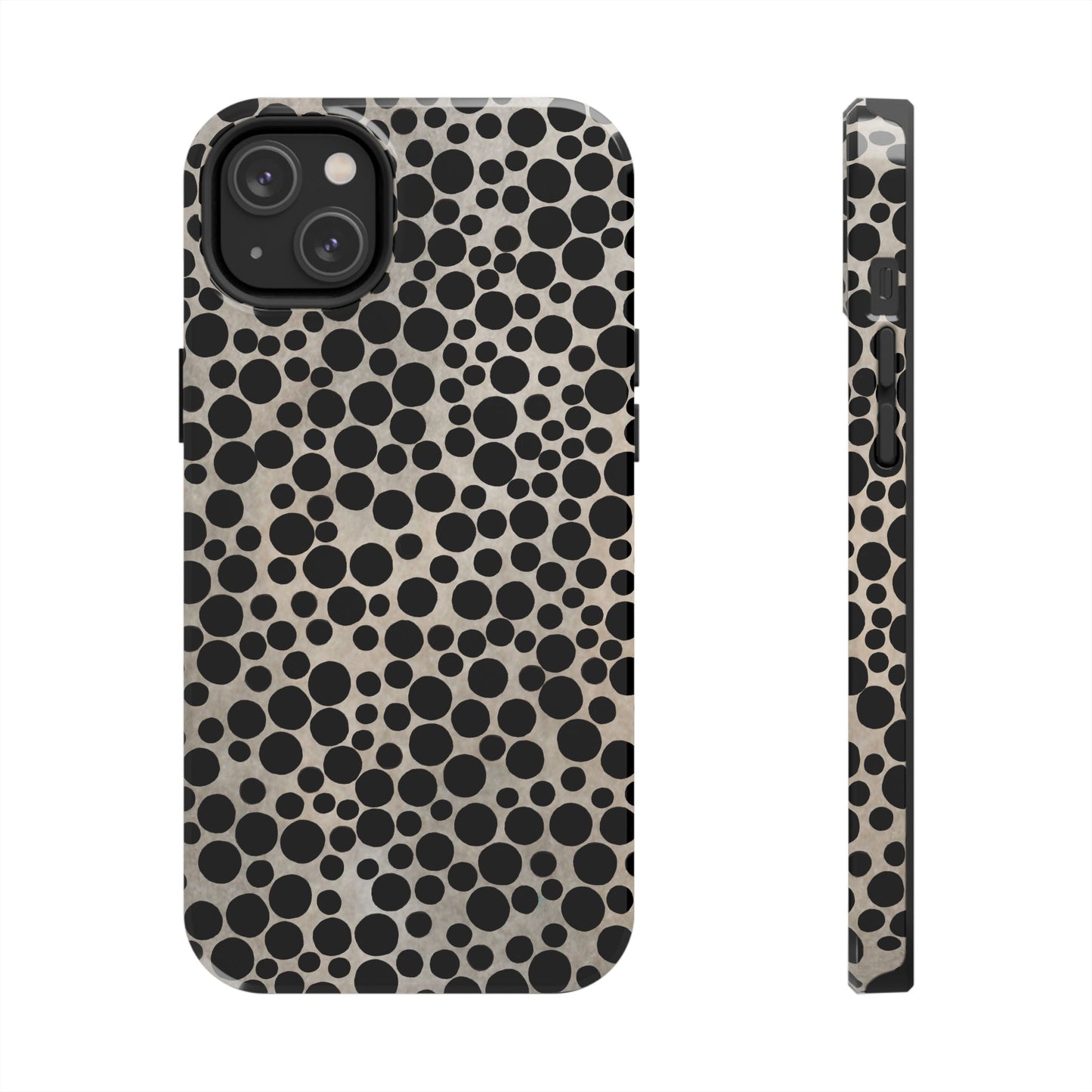 Felt Dots Silver Phone Case