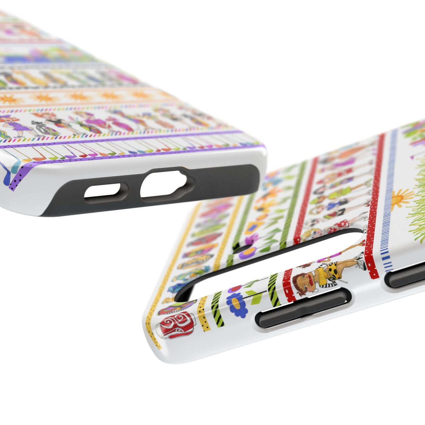 Golf Borders White Phone Case