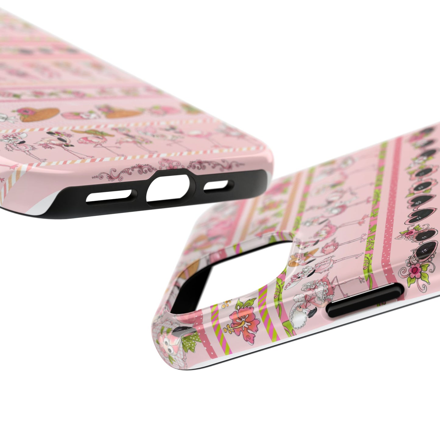 Flam Borders Pink Phone Case
