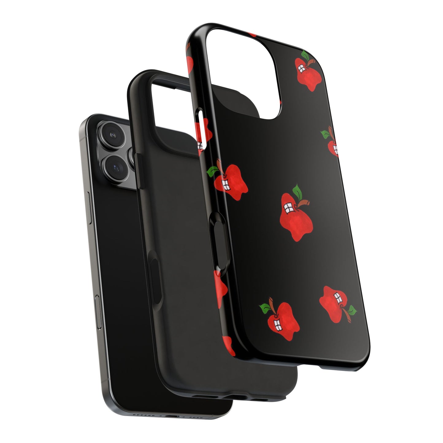 Flying Apples Black Phone Case